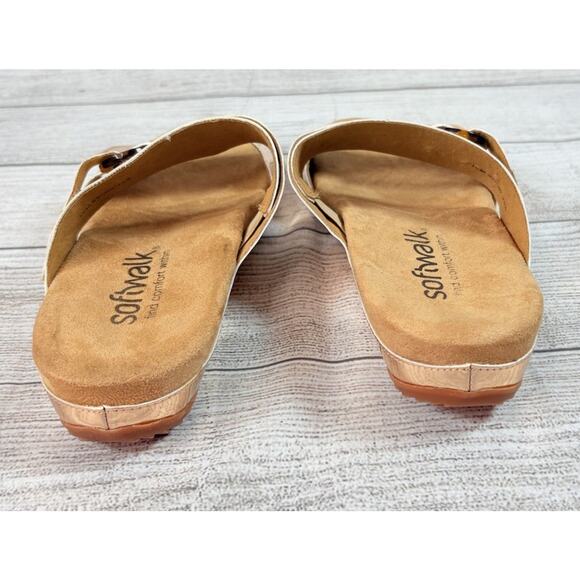 Softwalk Barcelona Womens Sandals Rose Gold Patent Metallic Size US 10M - Picture 4 of 8